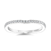 Curved Diamond Wedding Band